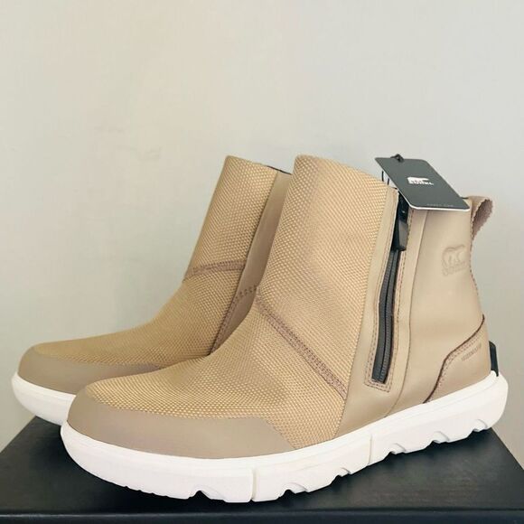 SOREL Explorer II Waterproof Bootie, Lightweight Taupe Sea Salt, Size 9.5, NWT - Picture 16 of 17